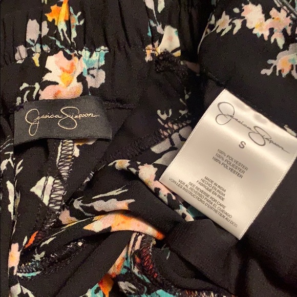 black flowered pants dress pants - Picture 2 of 2